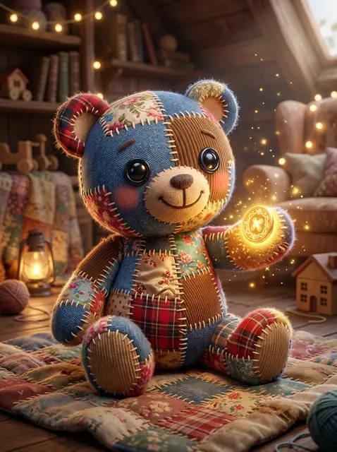 Barnaby the Quilted Bear
